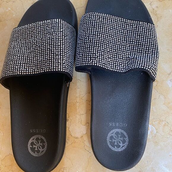 Guess metallic slide sandals  - Picture 1 of 5